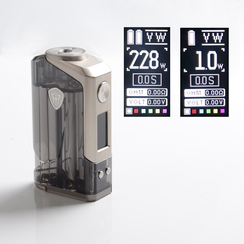 Kasten-Umb.-Ausrüstungen Rincoe Jellybox 228w verdoppeln 18650 Subventions-Ohm-Behälter der Batterie-4.8ml