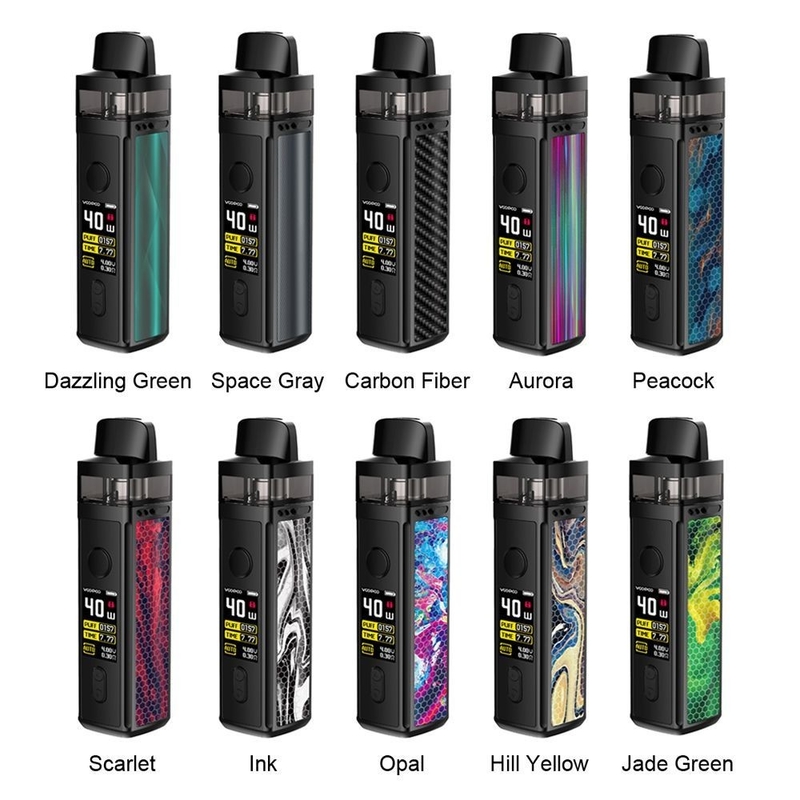 FCC-Hülsen-System-Starter-Ausrüstungen Voopoo Vinci 40w Pnp 0.3ohm 0.8ohm zyklischer Blockprüfung Spule 1500mah