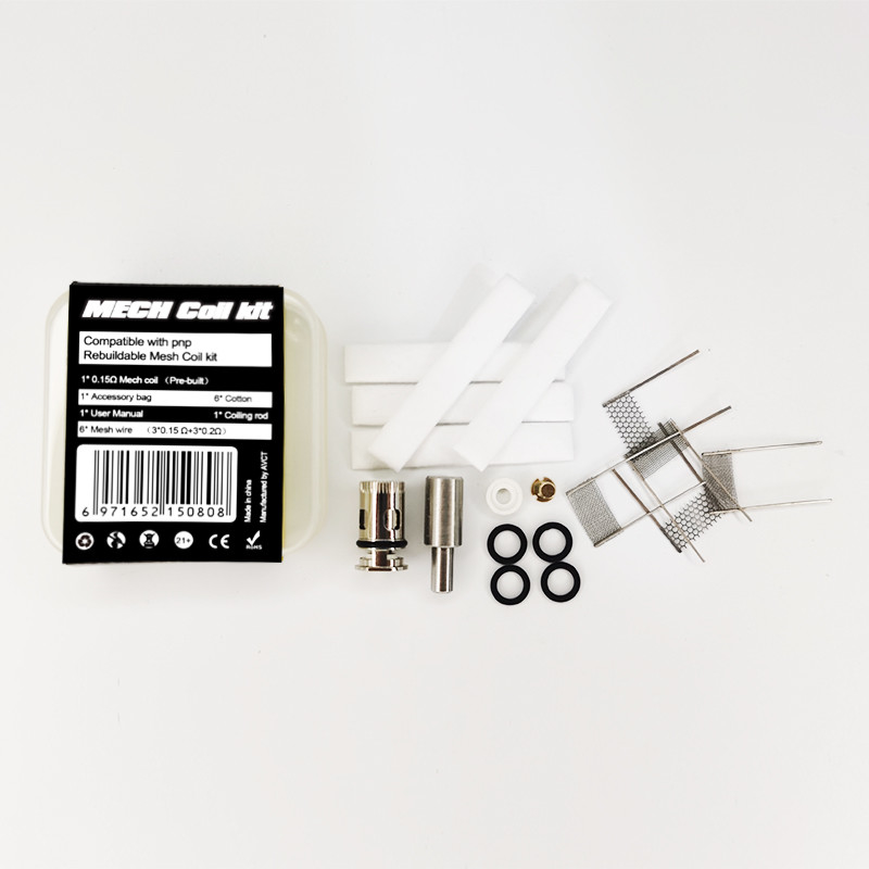 6 in den 1 Ersatz-Zusätzen Voopoo Mesh Coil Kit Vape Coil sacken Sie 28g ein