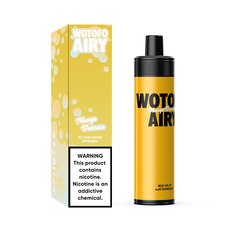 Wiederaufladbarer 1000 Puffs Einweg-Vape-Pod-Gerätesatz Wotofo Airy Portable Pod Vape