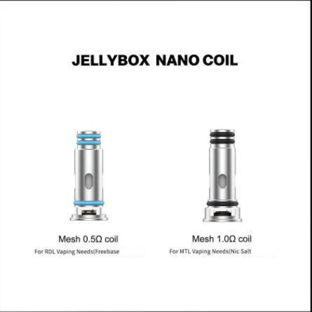 Nano-Ersatz-Spule Lelote Jellybox für Rincoe Jellybox Se/Nano-x-/Luft-X Ausrüstung 1.0Ω/0.5Ω