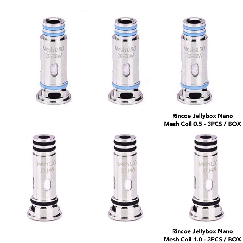 Nano-Ersatz-Spule Lelote Jellybox für Rincoe Jellybox Se/Nano-x-/Luft-X Ausrüstung 1.0Ω/0.5Ω