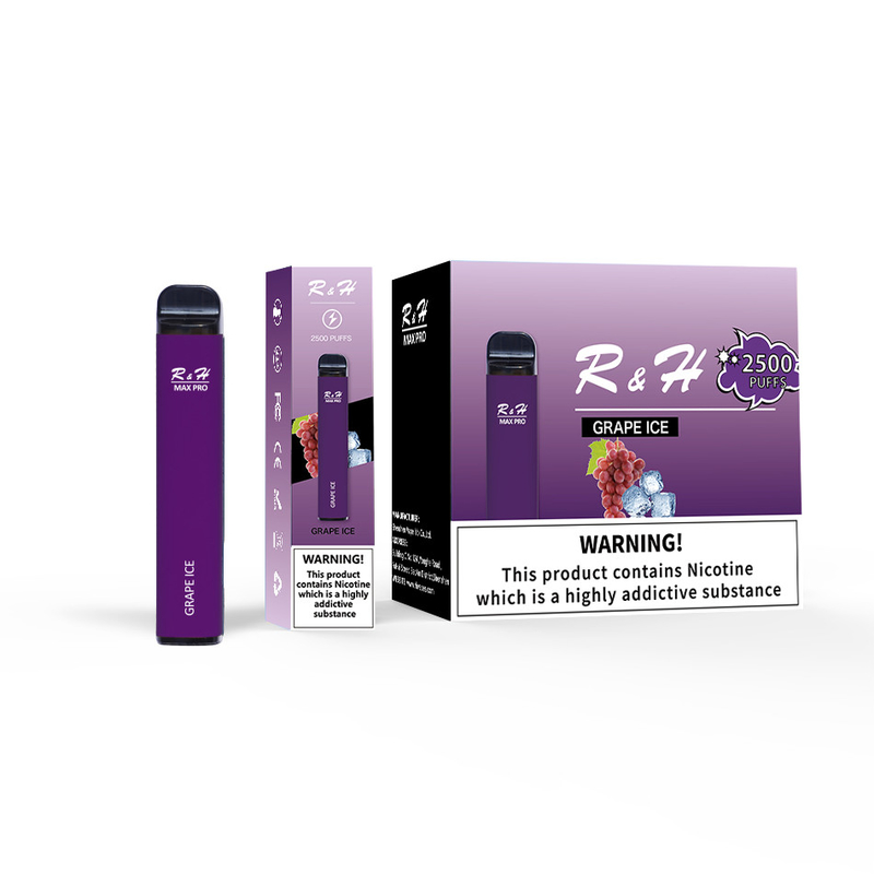 Wegwerfhauche 1.3ohm Mesh Coil Disposable Kit hülse Vapes Max Pro 8ml 950mah 2500