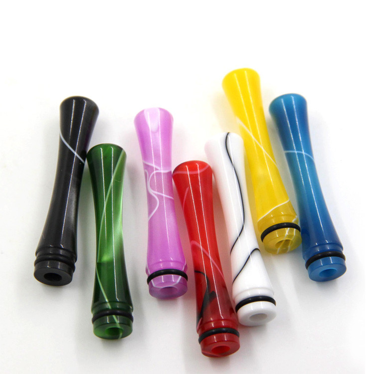 Spitzt langer Acryltropfenfänger 510 buntes e-Zigaretten-Zerstäuber Vape-Mundstück