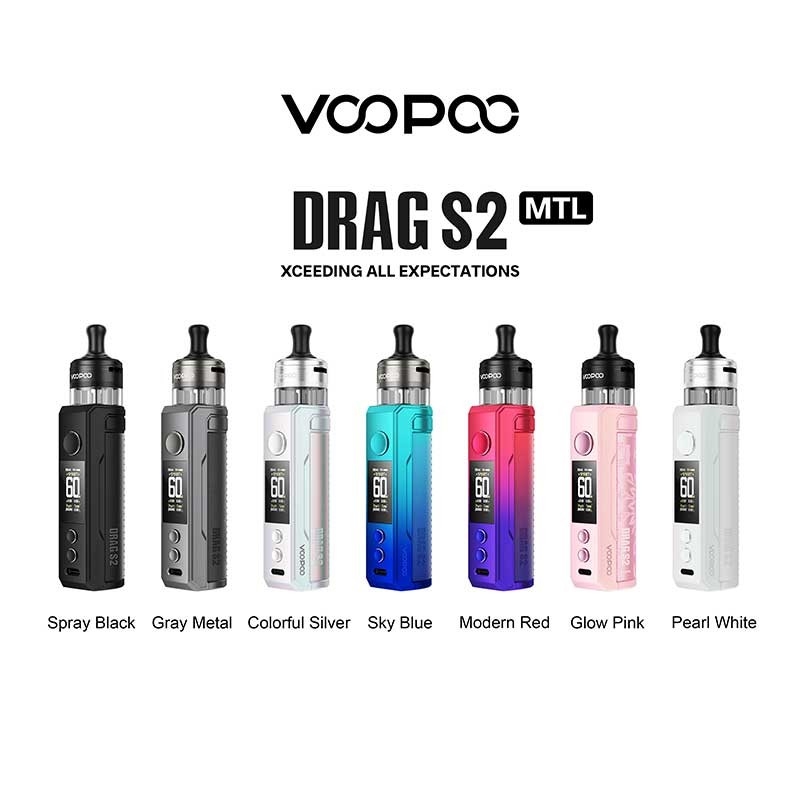Voopoo Drag s2 Pod Mod Kit 60w mit PnP X Patrone DTL / MTL 2500mAh 5ml