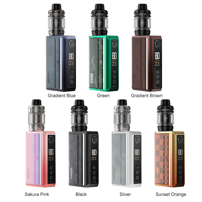 Voopoo Drag 5 Pod Mod Kit 177w 18650 Batterie-Kits mit PnP X-Spule 5,5 ml